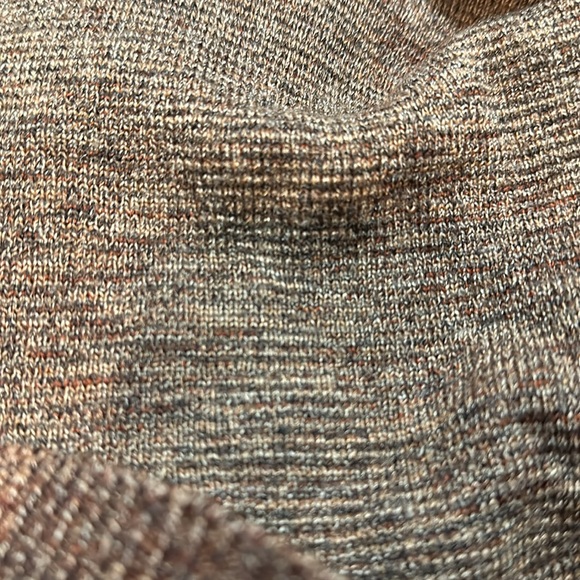 Vintage 1970s? Shades of Brown Faded Plaid Sweater Preppy Collegiate No Tags - Picture 15 of 16